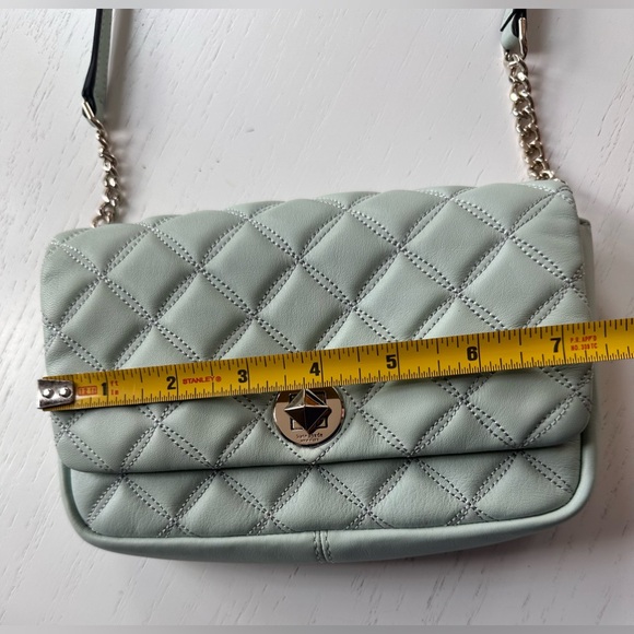 Kate Spade Natalia Flap Turnlock Crossbody Bag Crystal Blue(Mint Green)! - Picture 11 of 13